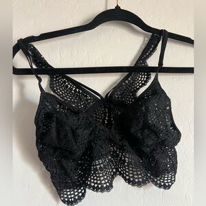 Victoria's Secret Black Lace Bandeau